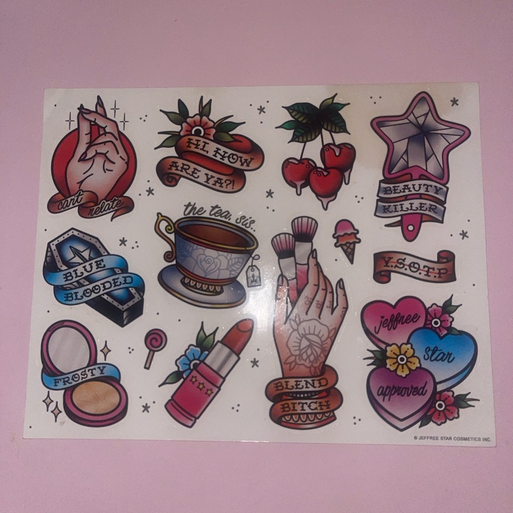 Rare Jeffree Star stickers